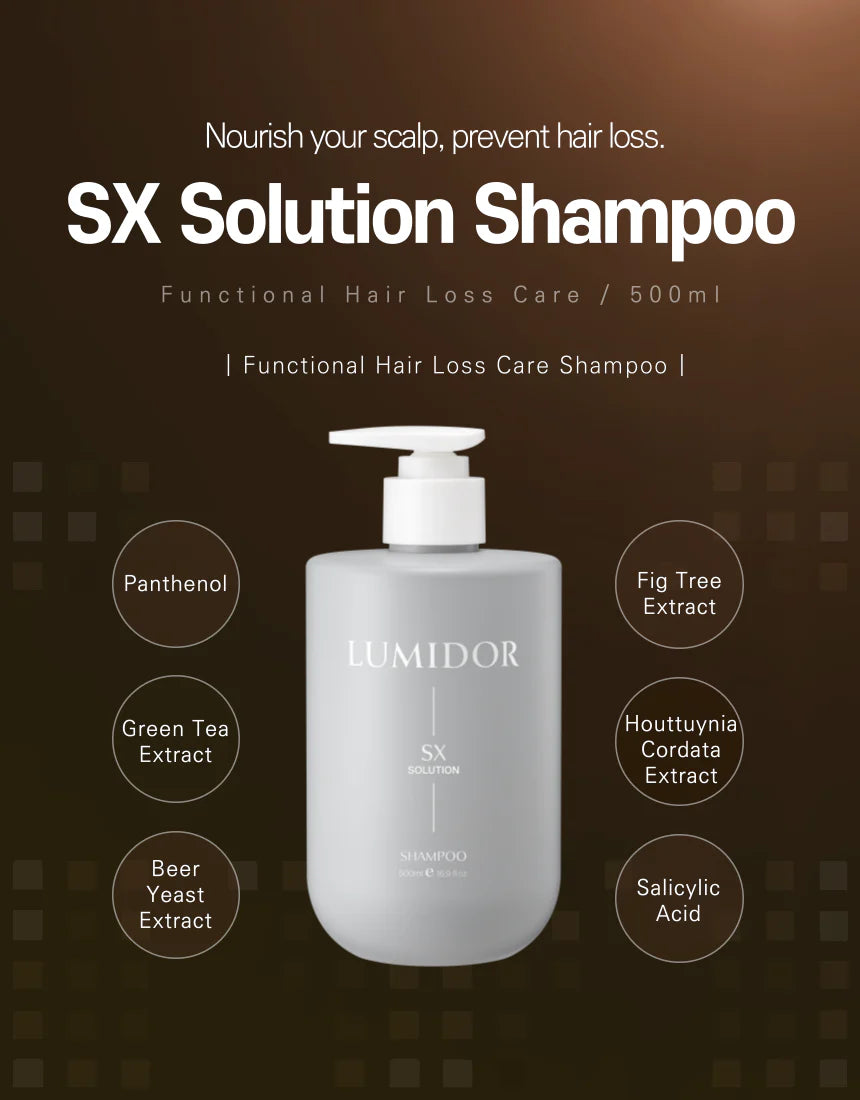 Lumidor SX Solution Shampoo - Hair Loss Shampoo with Growth Factors