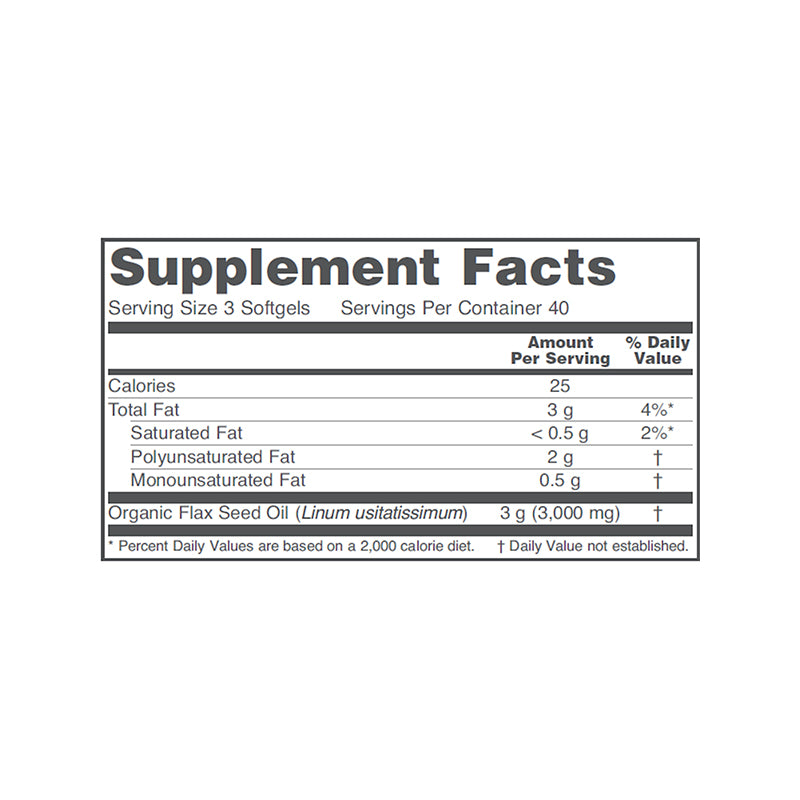 Flax Seed Oil - 1,000 mg