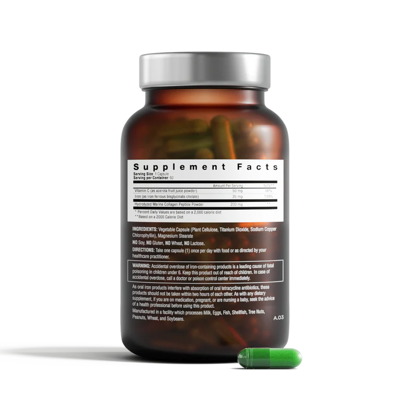 Derma-Iron Nutraceutical Supplement