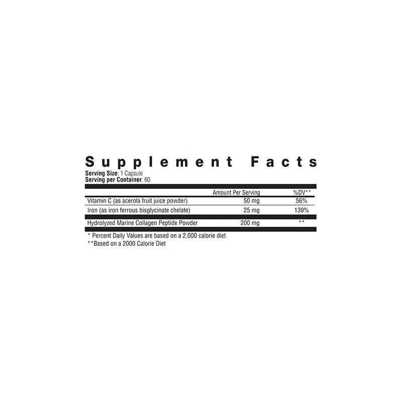Derma-Iron Nutraceutical Supplement