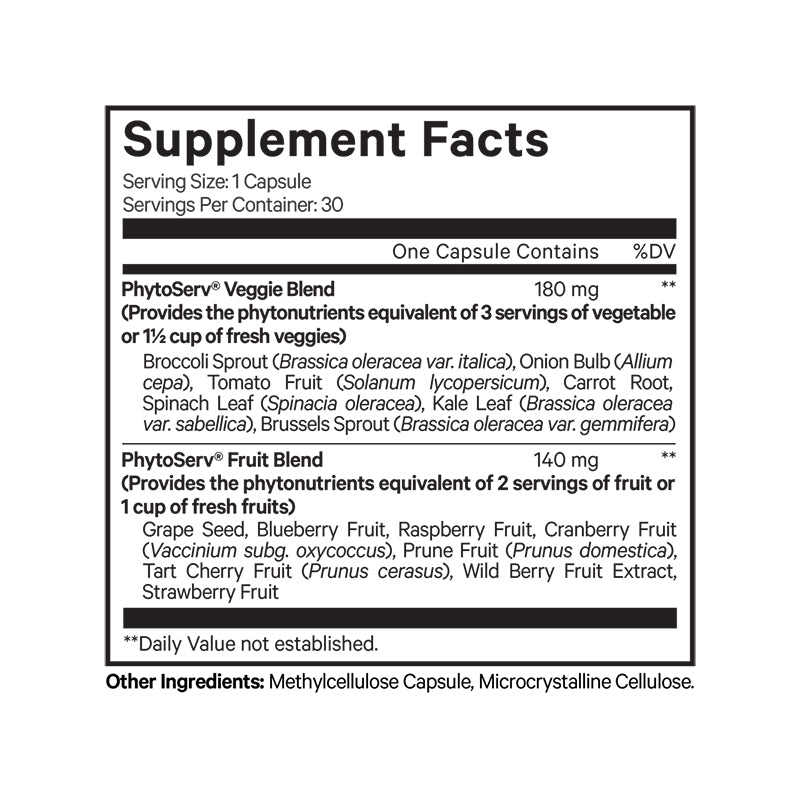 Codeage® InstantFood Five a Day - Whole Fruits Extracts Rich in Vitamins