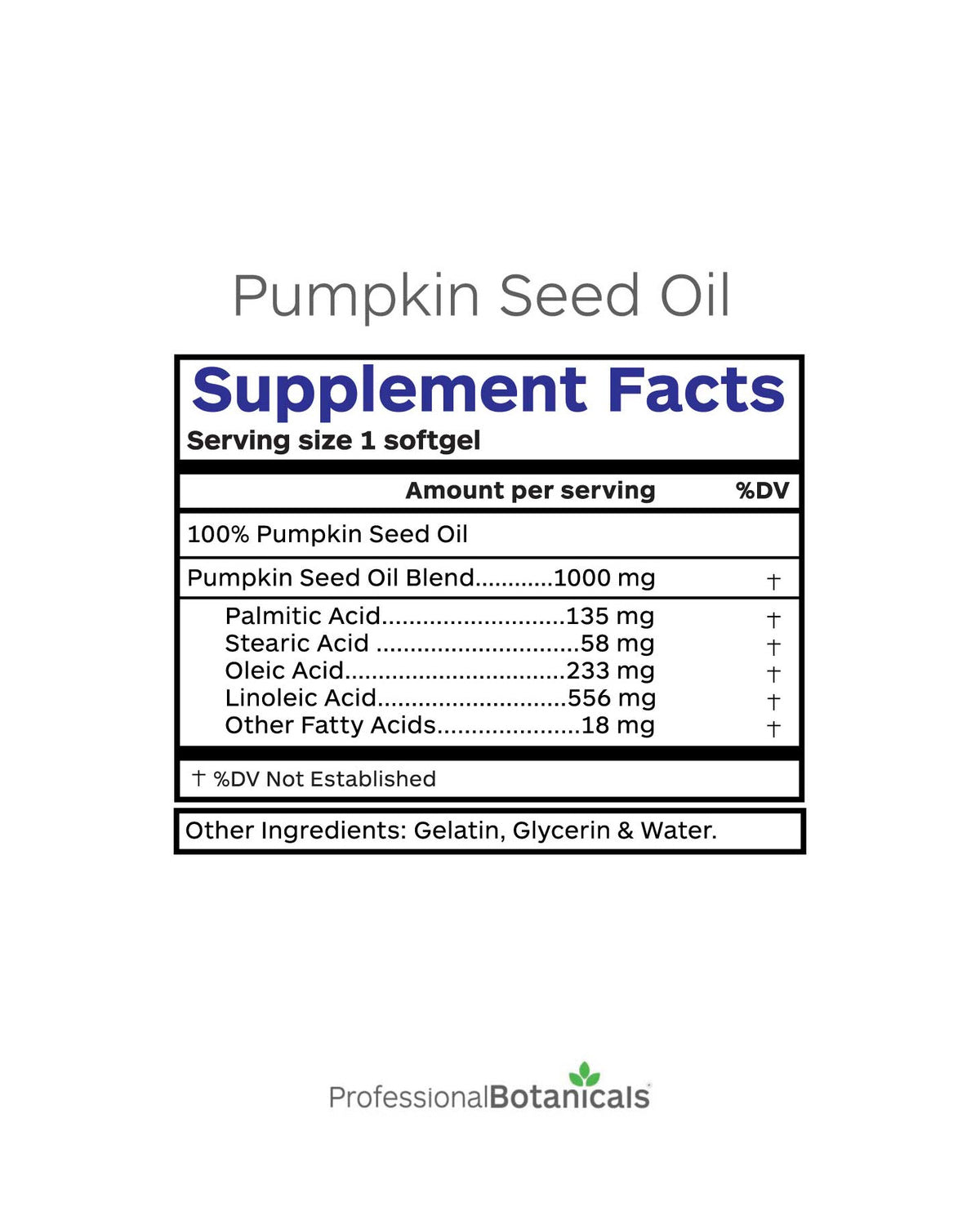 Professional Botanicals® Pumpkin Seed Oil